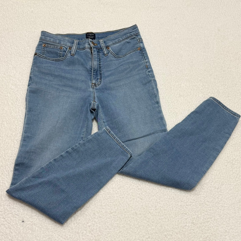 J Crew 9‎ Mid-Rise Skinny Jeans Blue Re-Imagined Denim Womens 28